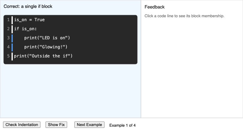 Code Indentation Explorer