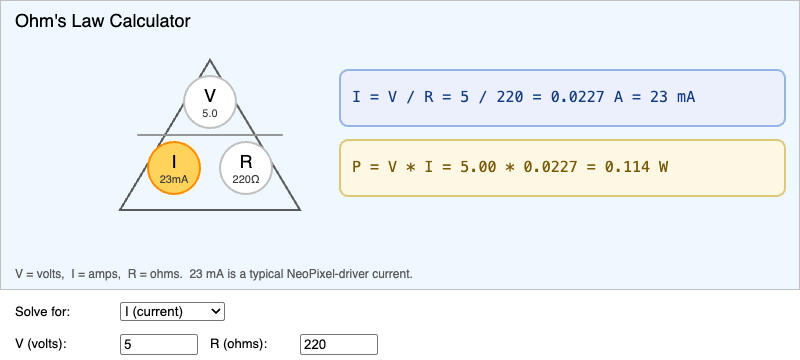 Ohm's Law Calculator