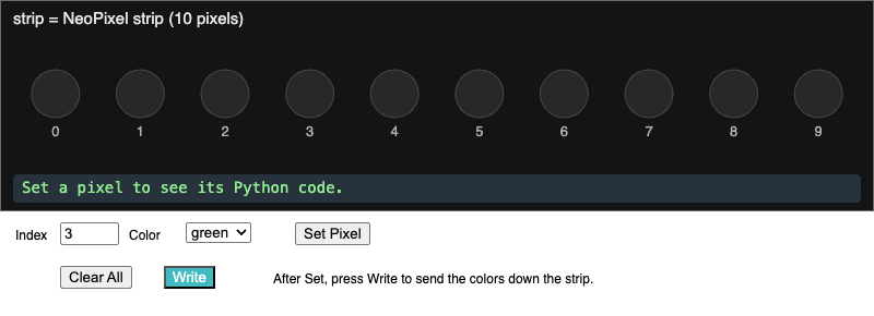 Pixel Indexing on a NeoPixel Strip