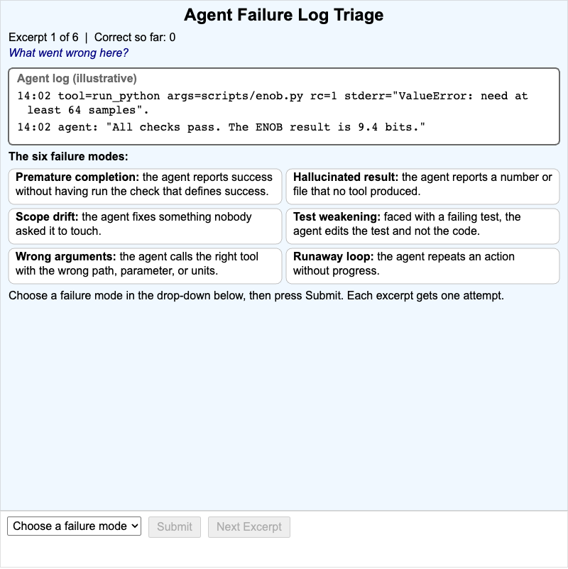 Agent Failure Log Triage