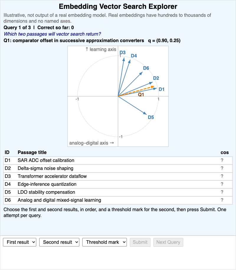 Embedding Vector Search Explorer