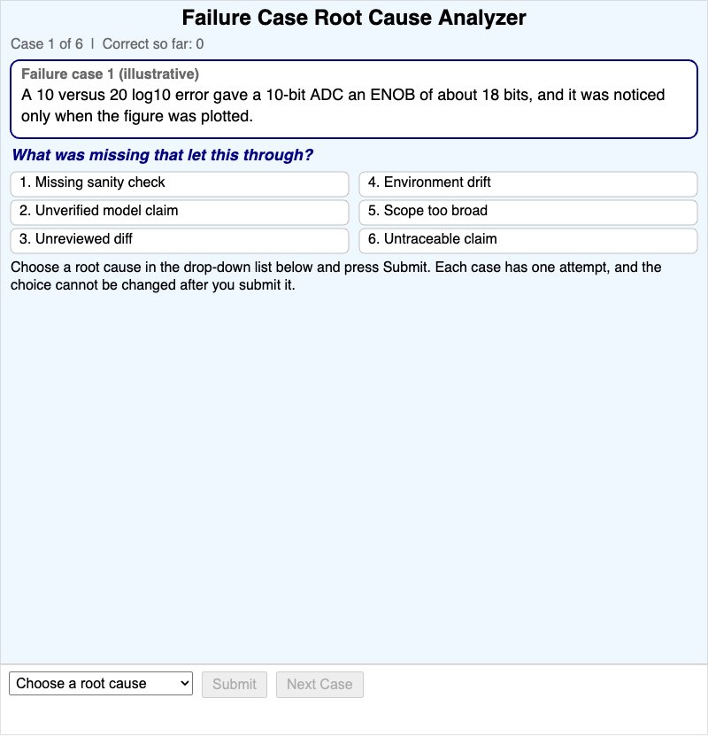 Failure Case Root Cause Analyzer