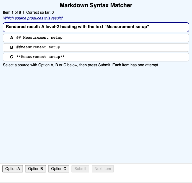 Markdown Syntax Matcher