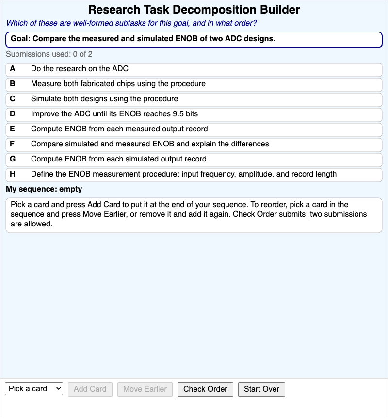 Research Task Decomposition Builder