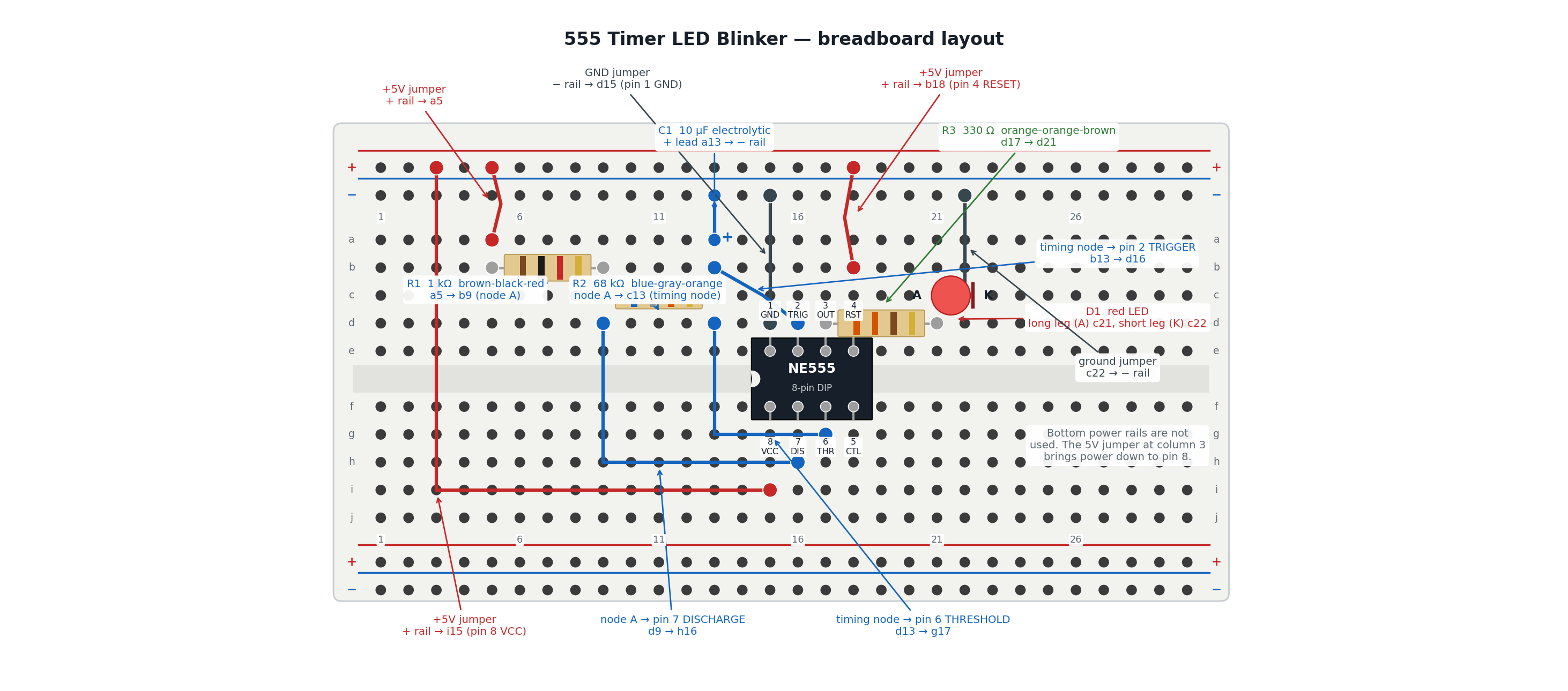 555 Timer LED Blinker