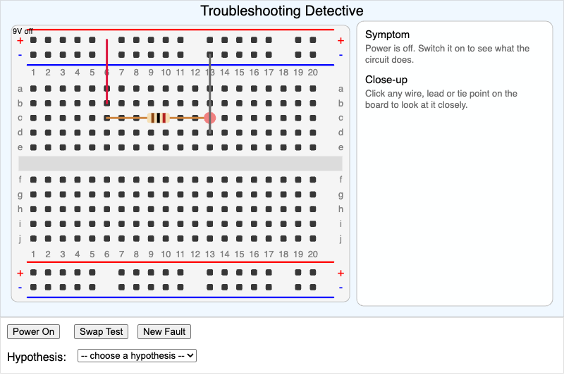 Breadboard Troubleshooting Detective