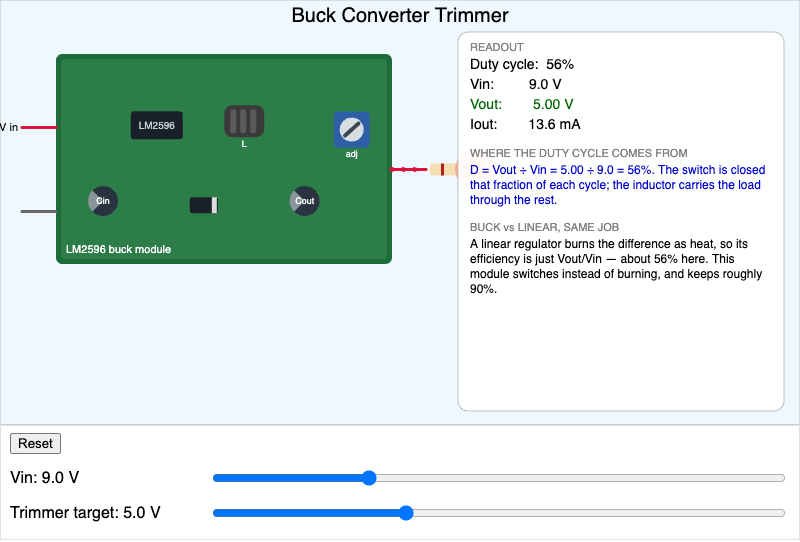 Buck Converter Trimmer Explorer