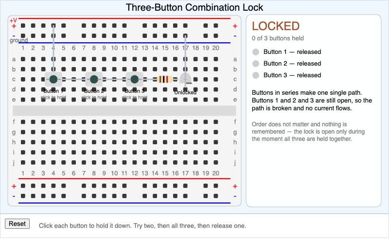 Combination Lock Circuit