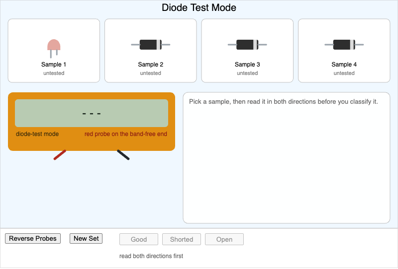 Diode Test Mode Explorer