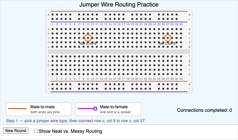 Jumper Wire Routing Practice