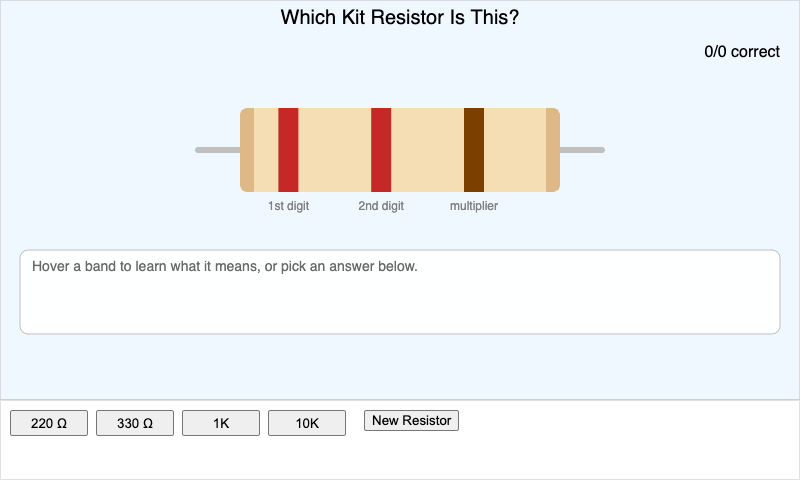 Kit Resistor Band Matcher
