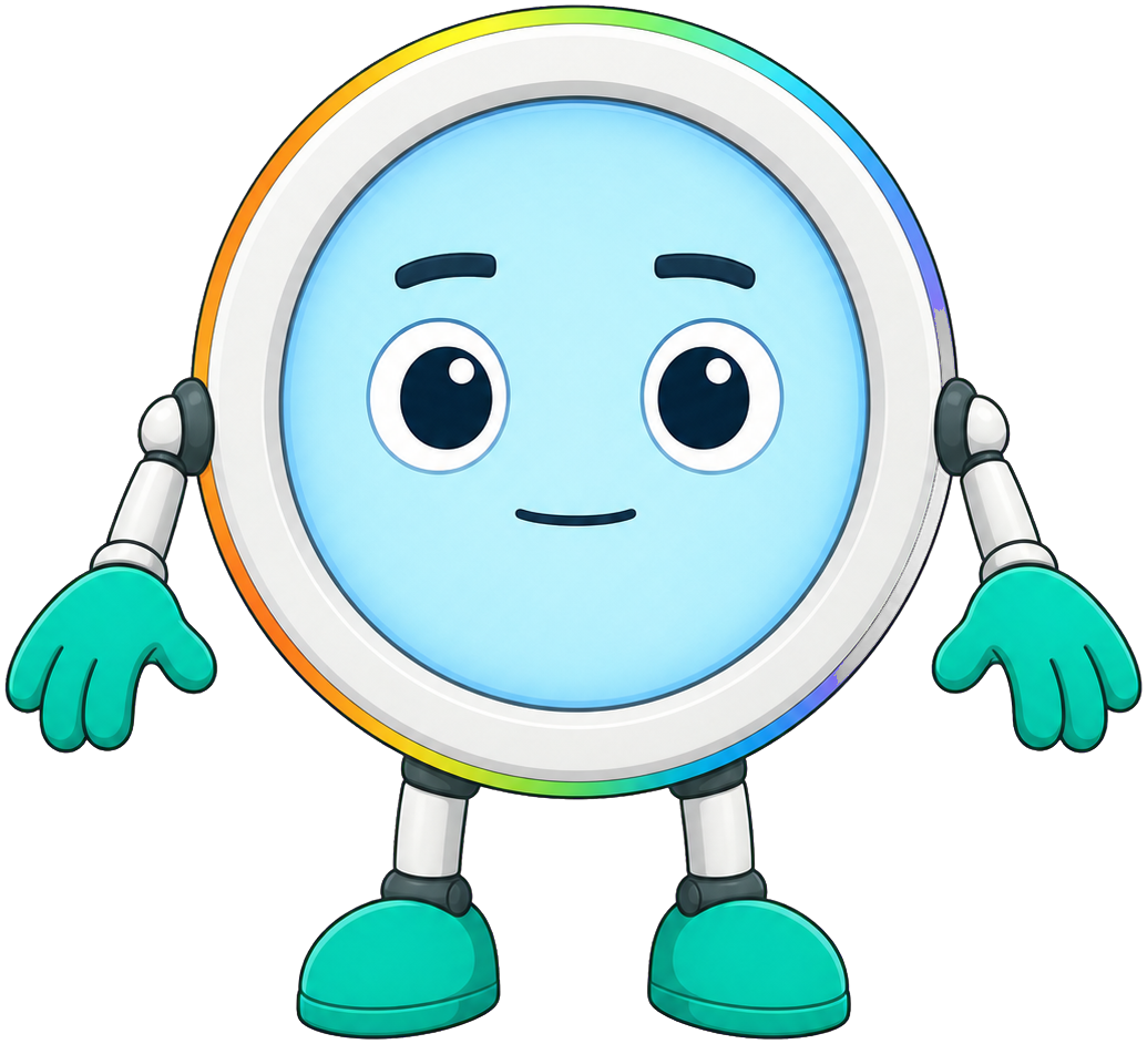 Pixel the Round-Face Robot