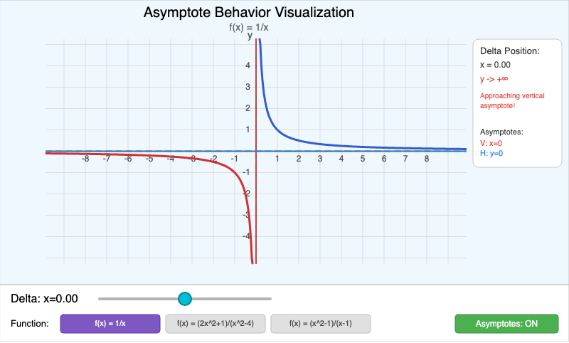 Asymptote Behavior Visualization