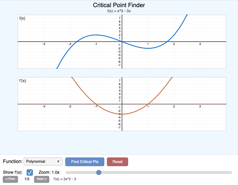 Critical Point Finder
