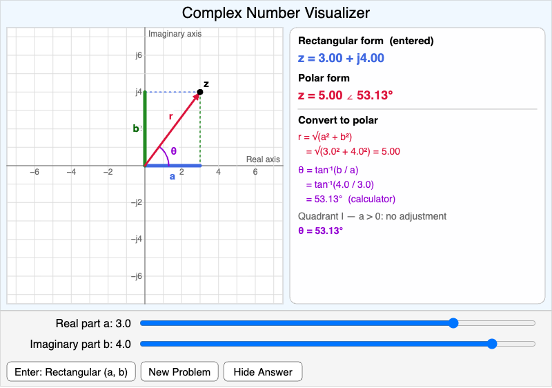 Complex Number Visualizer