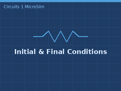 Initial and Final Conditions