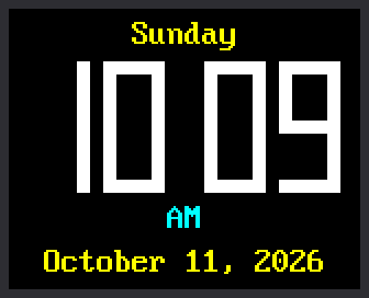 A digital clock
