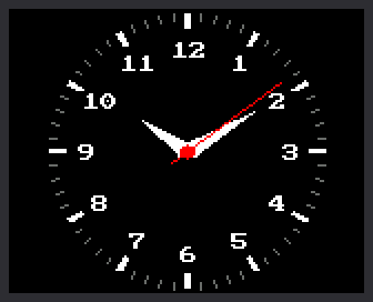 An analog clock face