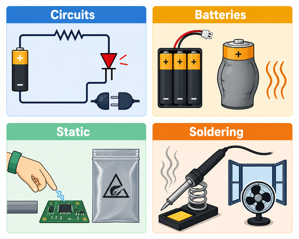 Electrical Safety Rules Poster