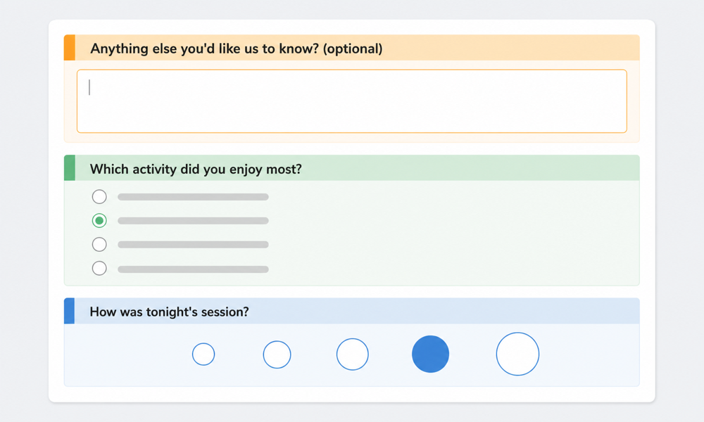 Annotated Feedback Form