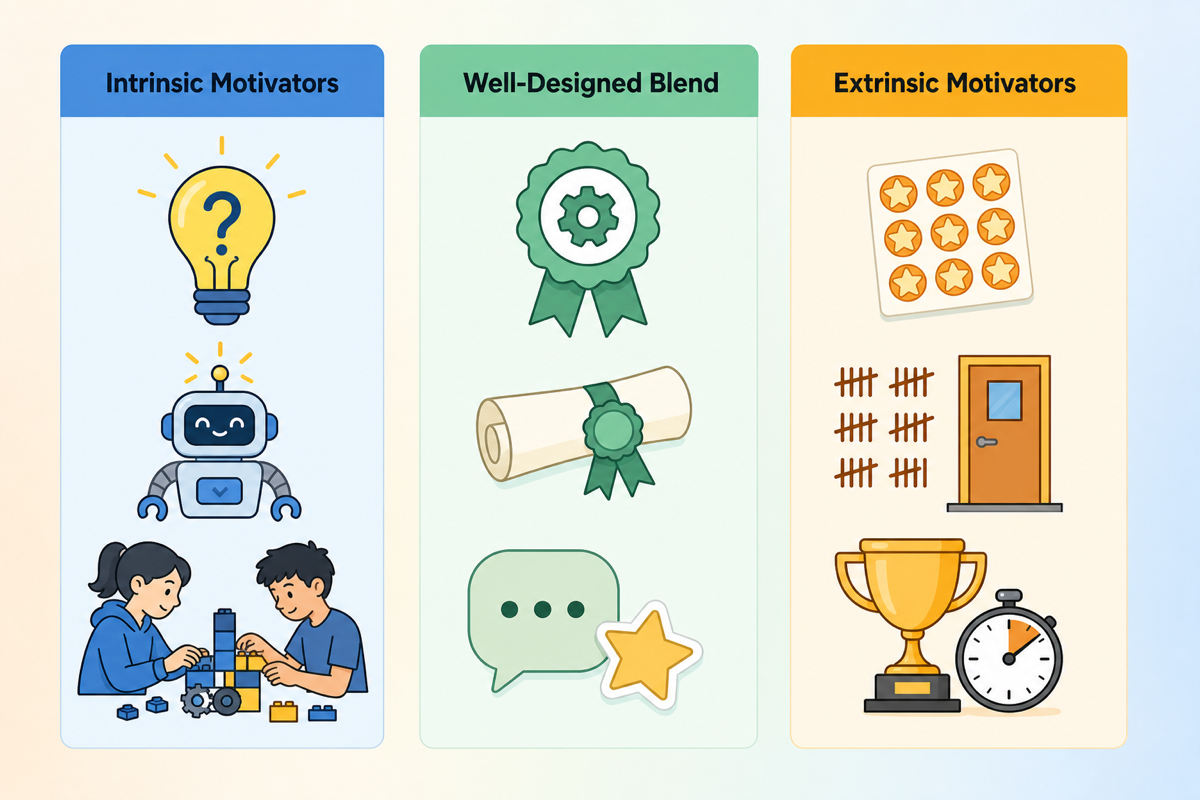 Intrinsic vs Extrinsic Motivation Map