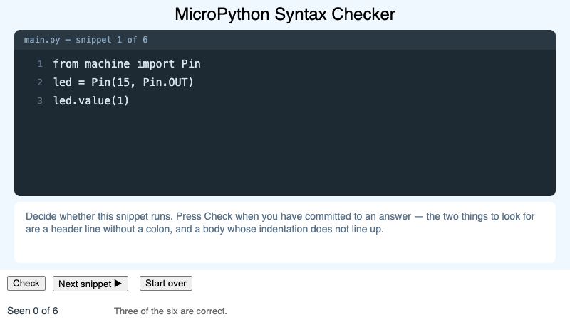 MicroPython Syntax Checker
