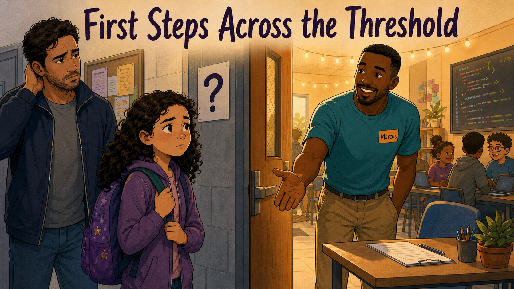 First Steps Across the Threshold