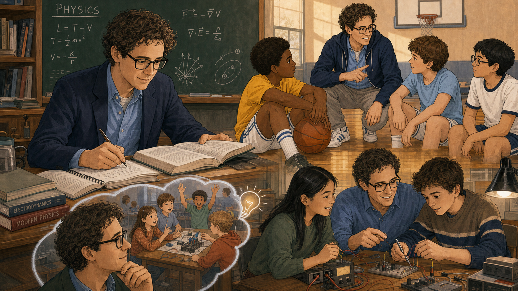 Young Resnick studies physics while also tinkering and mentoring neighborhood kids