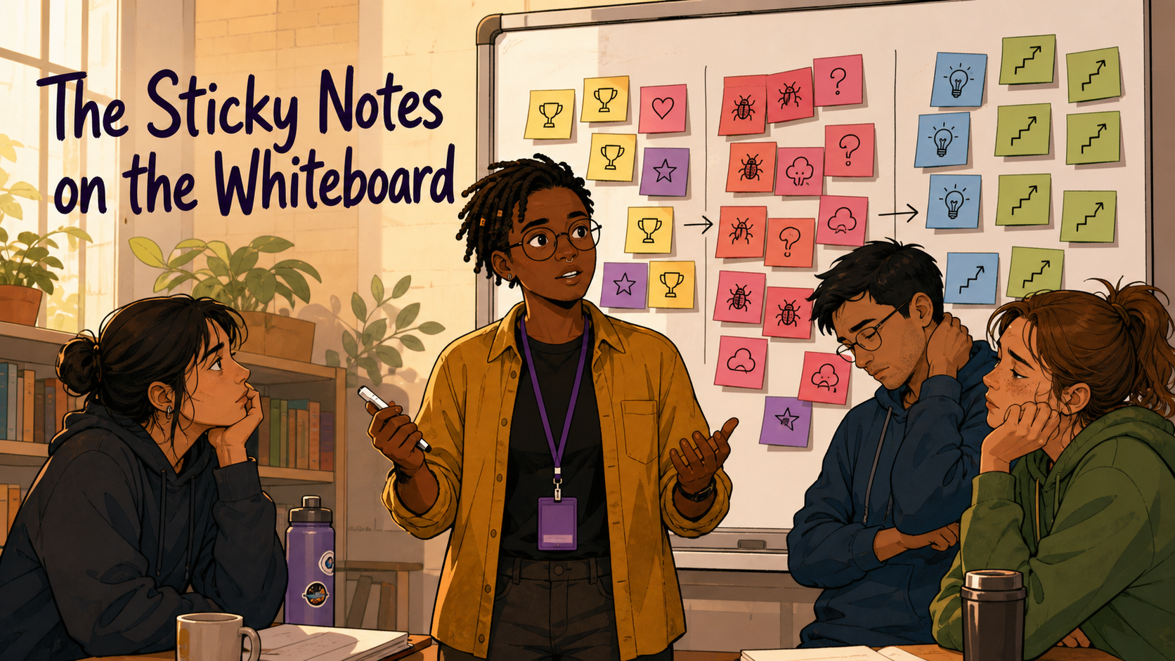 The Sticky Notes on the Whiteboard