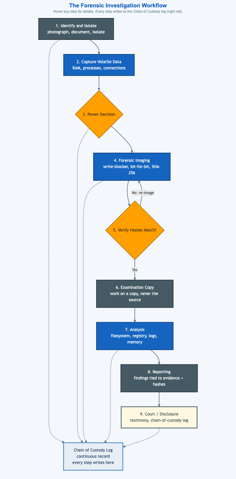 The Forensic Investigation Workflow