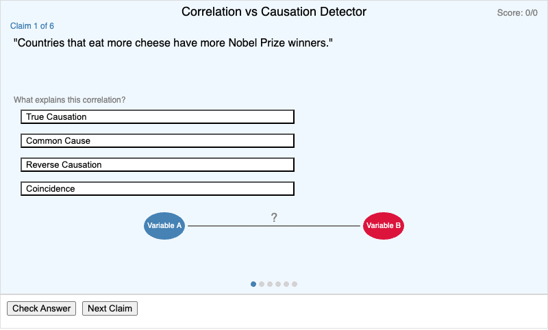 Correlation vs Causation Detector