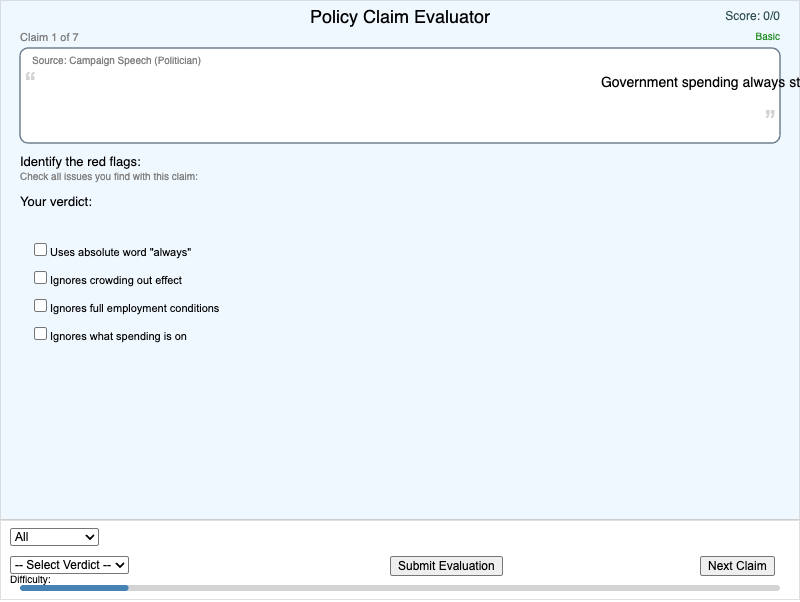Policy Claim Evaluator
