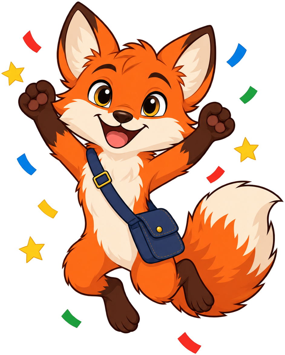Scout celebrating