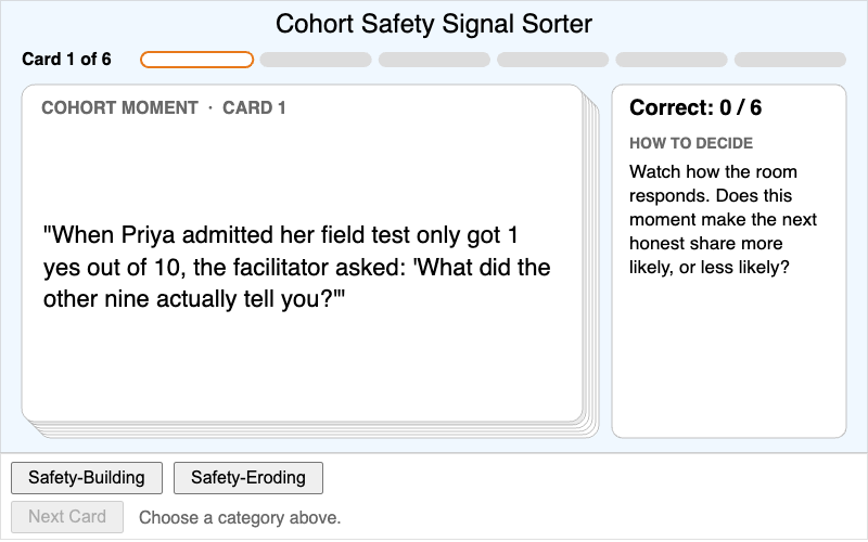 Cohort Safety Signal Sorter