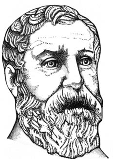 Drawing of Hero of Alexandria