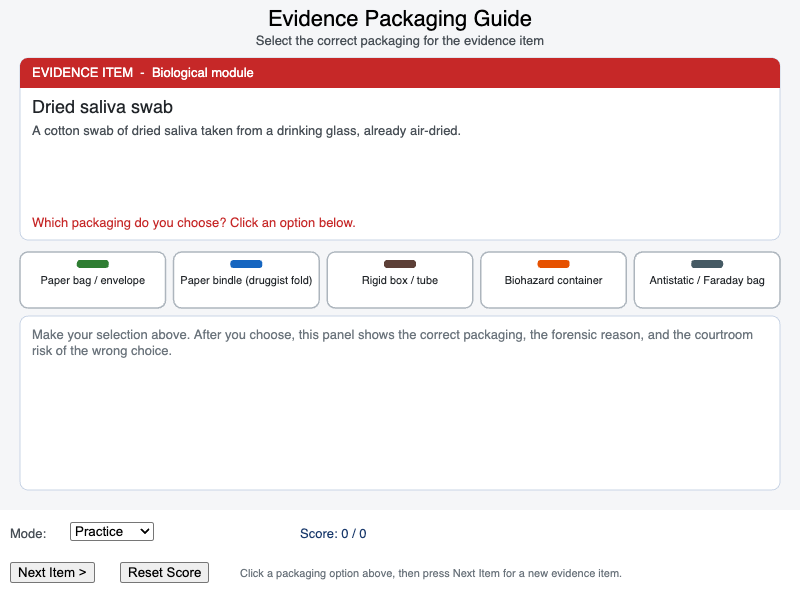 Evidence Packaging Guide