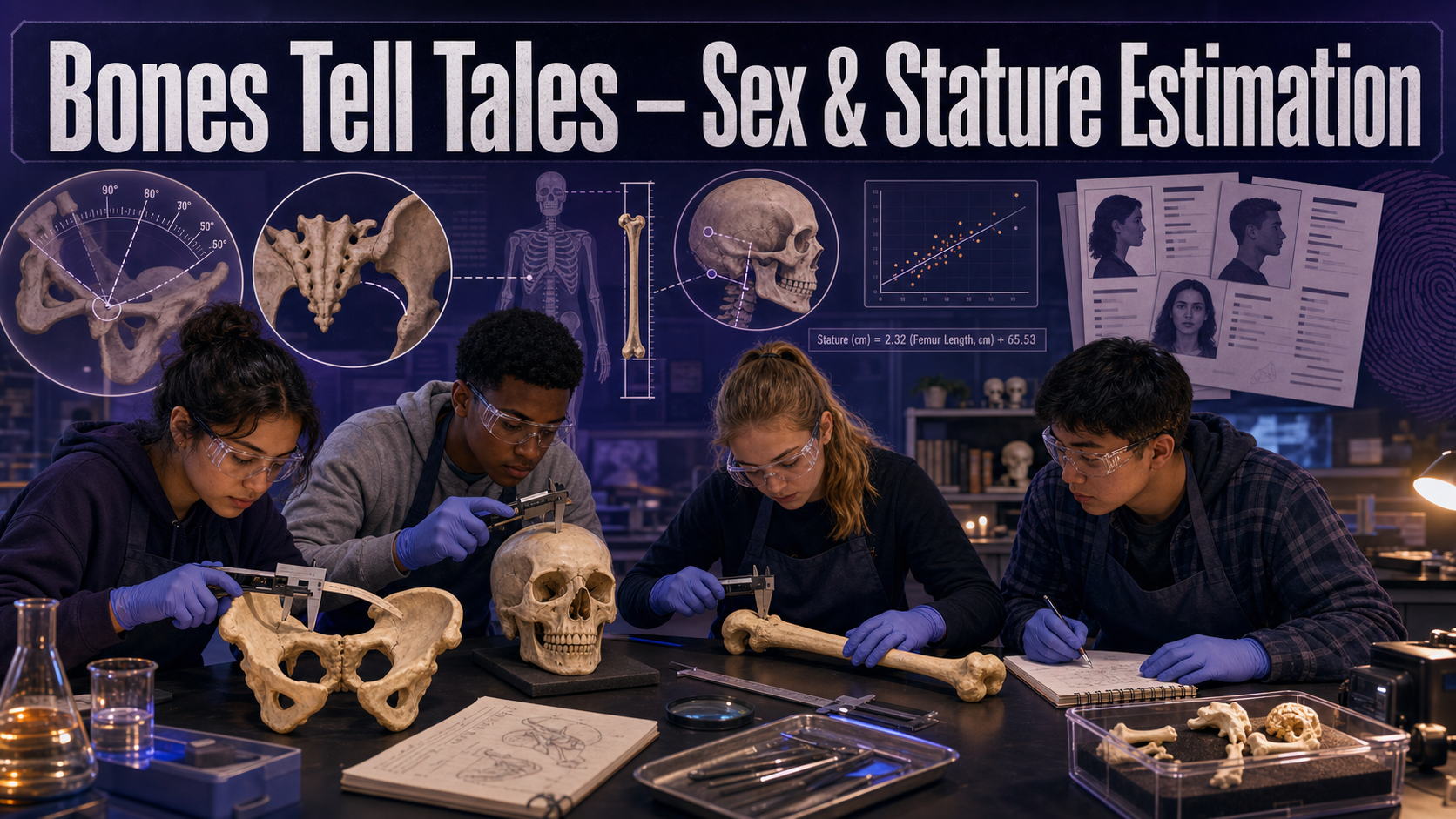 Bones Tell Tales — Sex & Stature Estimation cover