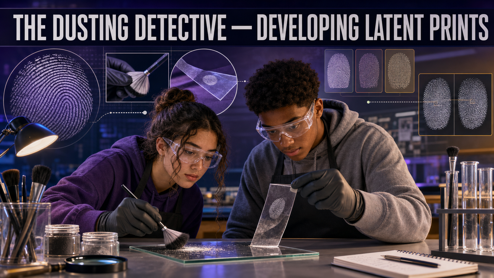 The Dusting Detective — Developing Latent Prints cover