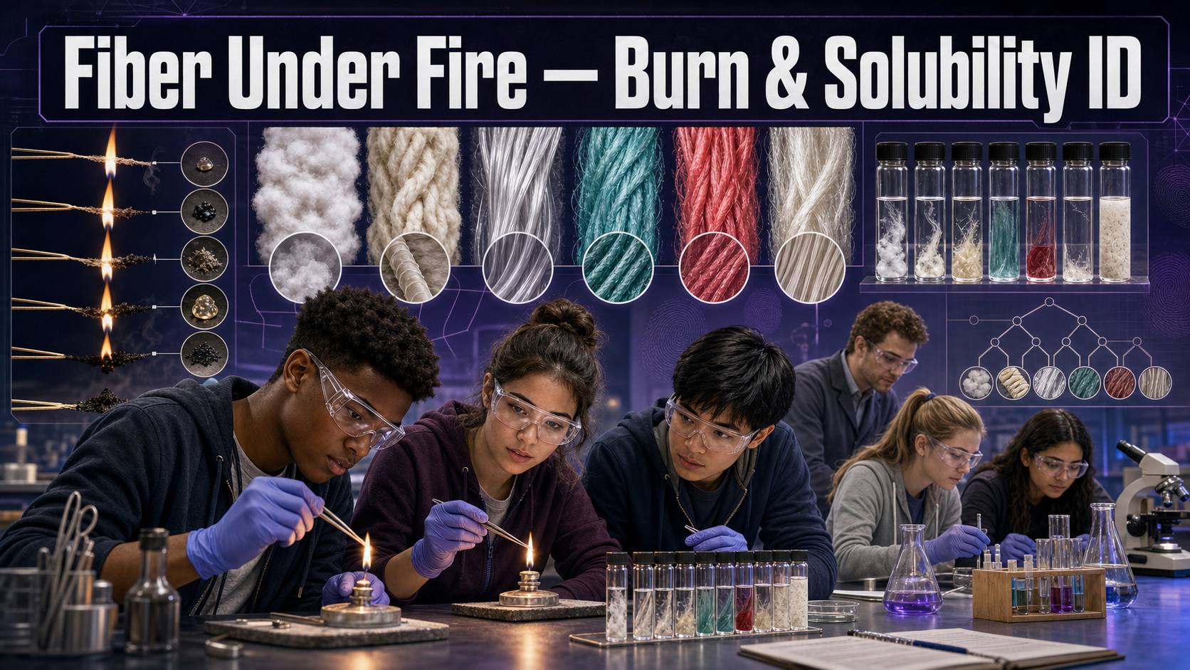 Fiber Under Fire — Burn & Solubility ID cover