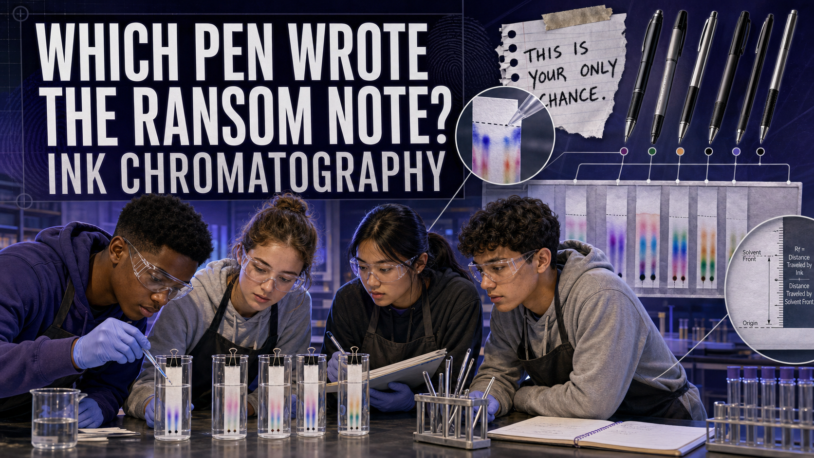 Which Pen Wrote the Ransom Note? Ink Chromatography cover