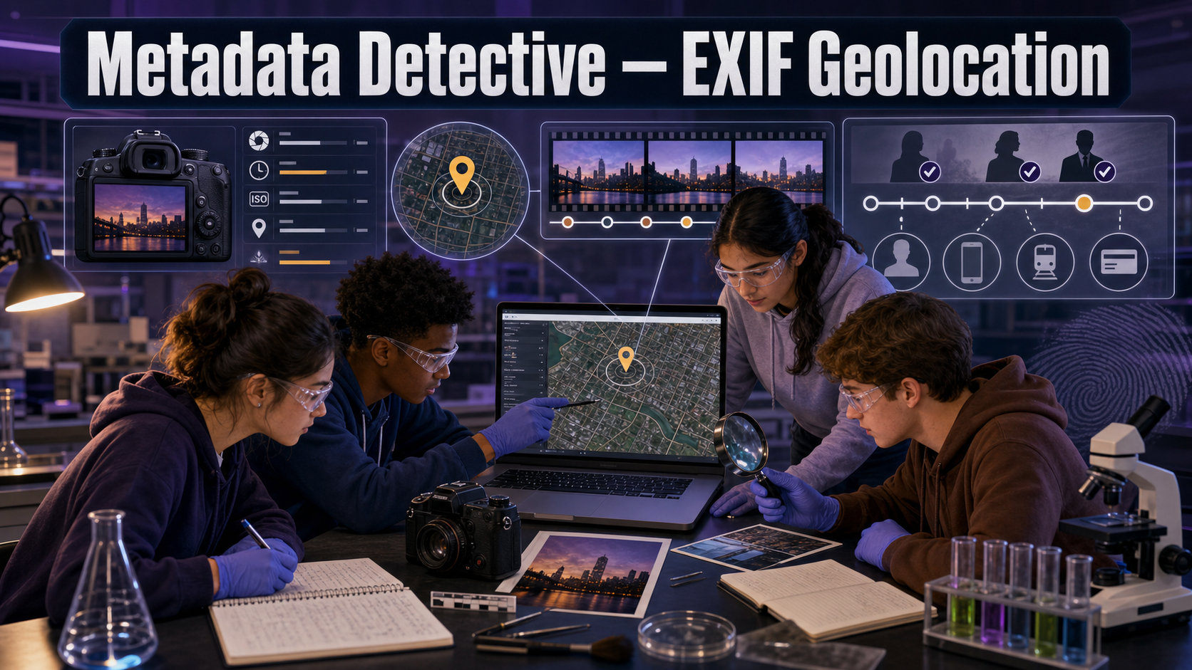 Metadata Detective — EXIF Geolocation cover