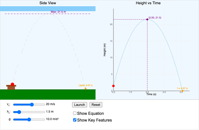 Projectile Motion Simulator