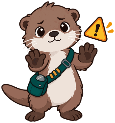 Kit holding up a caution paw
