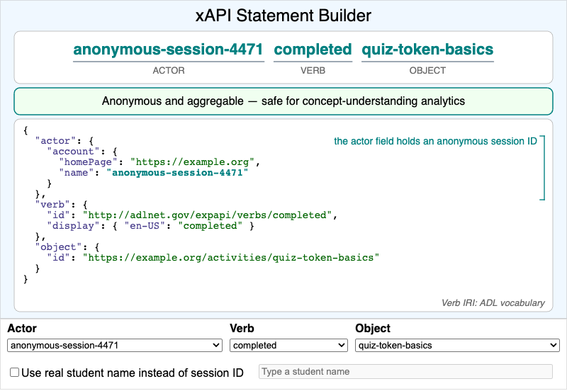 xAPI Statement Builder