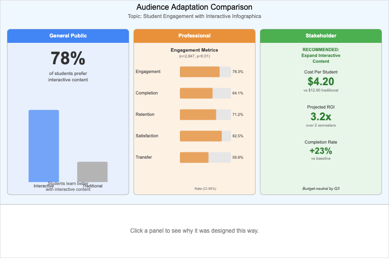 Audience Adaptation Comparison