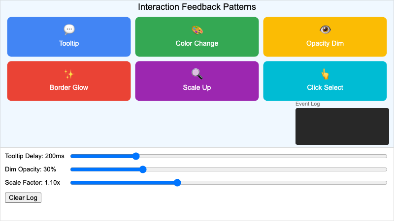 Interaction Feedback Patterns Demo