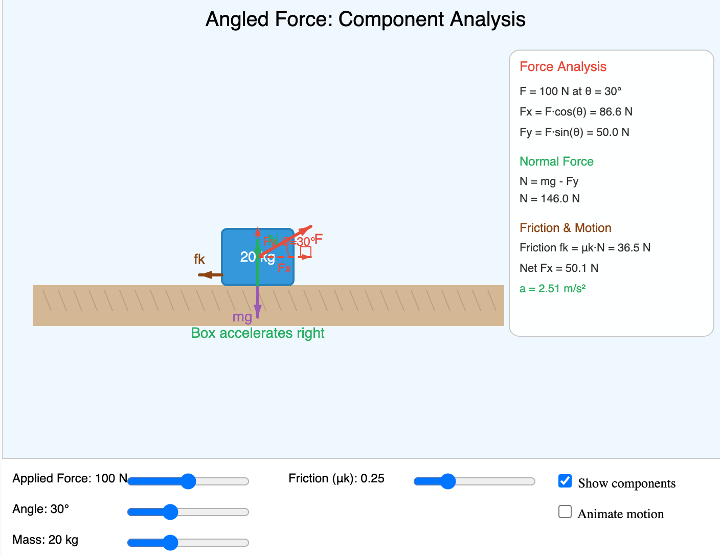 Angled Tension Components Screen image