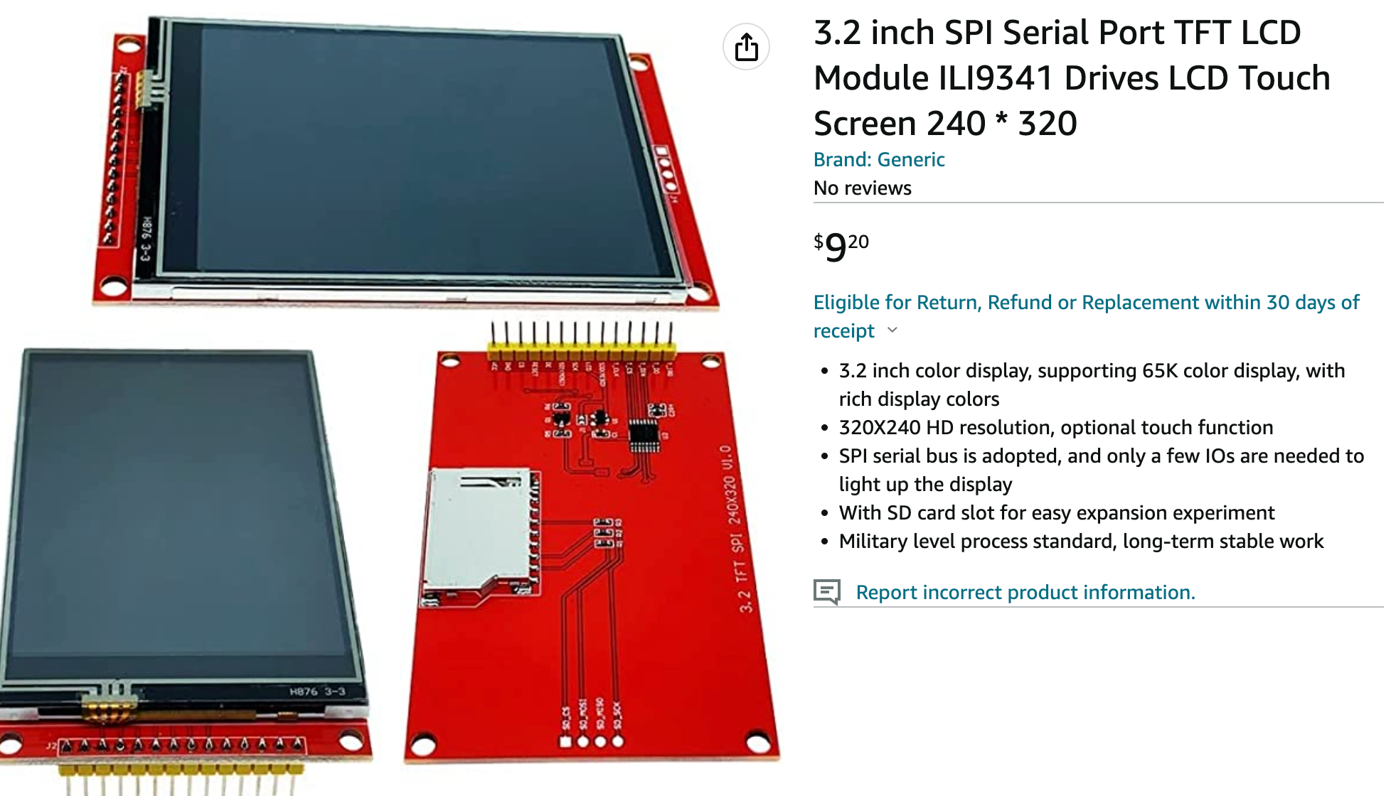 ILI 9341 Display Demo