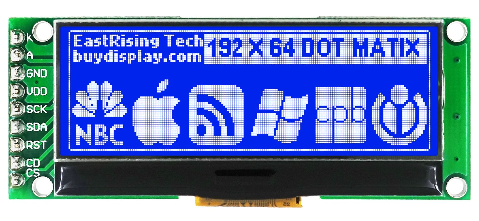 LCD Blue UC1609 SPI