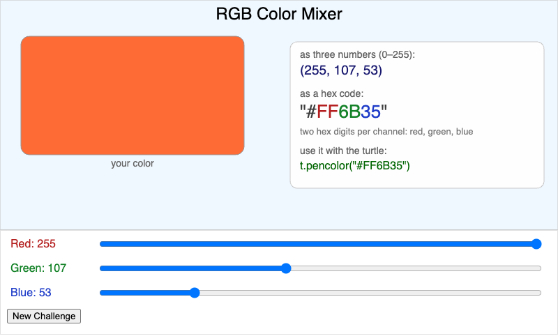 RGB Color Mixer